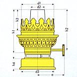 bec lampe à pétrole