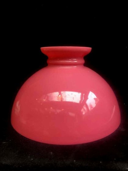 Opaline rose pour lampe à pétrole