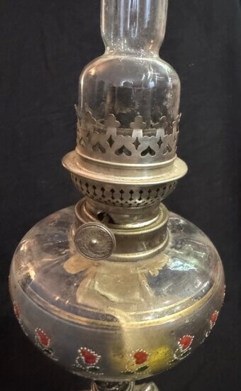 Lampe à pétrole bol émaillé LA153